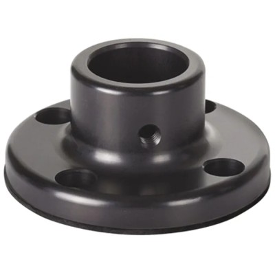 Werma Mounting Base with Tube, Surface Mount Type, Black Aluminium Housing, 70mm Base Diameter, 31mm Height 975.840.91