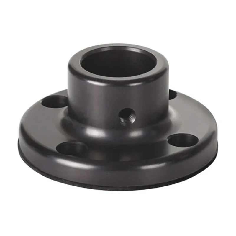Werma Mounting Base with Tube, Surface Mount Type, Black Aluminium Housing, 70mm Base Diameter, 31mm Height 975.840.91