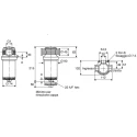 Parker UCC Polyethylene Terephthalate In-line Water Filter 1 in, 120L/min Flow Rate S.760005