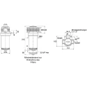 Parker UCC Polyethylene Terephthalate In-line Water Filter 1 in, 120L/min Flow Rate S.760005