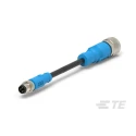 TE Connectivity Sensor Actuator Cable Male 4 Way Straight to Female 4 Way Straight 500 mm T4052117004-001