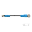 TE Connectivity Sensor Actuator Cable Male 4 Way Straight to Female 4 Way Straight 500 mm T4052117004-001