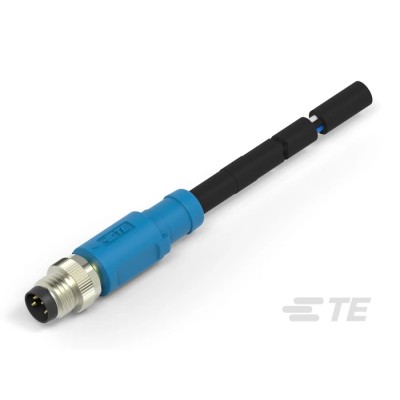 TE Connectivity Sensor Actuator Cable Male 4 Way M8, Straight to Unterminated Free End, 500mm T4061110004-001