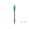 TE Connectivity Sensor Actuator Cable Male 4 Way Straight to Female 4 Way Straight 500 mm T4052117004-001
