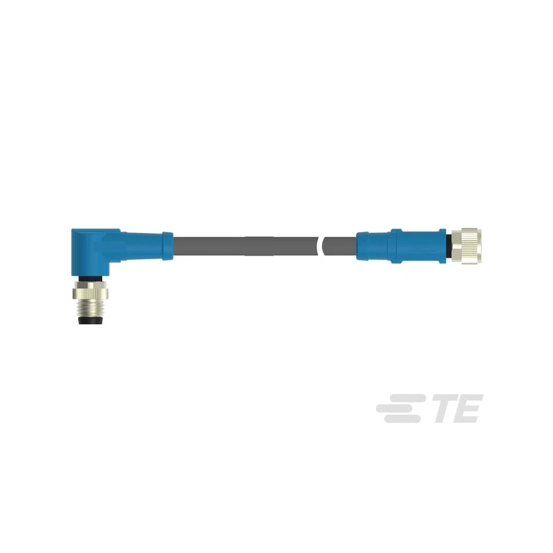 TE Connectivity Male/Female 3 Way Right Angle to 3 Way Straight Sensor Actuator Cable 500 mm T4062223003-001