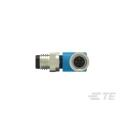 TE Connectivity Male/Female 3 Way Right Angle to 3 Way Straight Sensor Actuator Cable 500 mm T4062223003-001