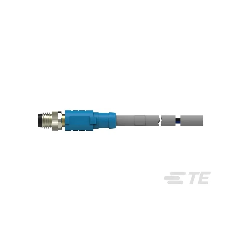 TE Connectivity Sensor Actuator Cable 5 m, Polyurethane Jacket, Black, 60V, IP67, Coding A T4061120003-005