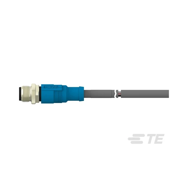 TE Connectivity Sensor Actuator Cable Male 5 way Straight to 5 way Unterminated 60V PVC Grey Jacket 500mm T4161120005-001