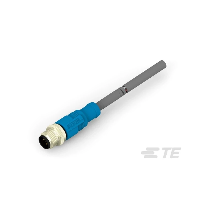 TE Connectivity Male 5 Way Straight to 5 Way Sensor Actuator Cable, Grey Polyvinyl Chloride Jacket, 3m Length T4161120005-004