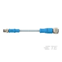 TE Connectivity Sensor Actuator Cable 3 Contacts Male to Female Straight Connectors 5000mm 60V IP67 T4052127003-005