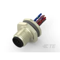 TE Connectivity Circular Connector Plug 12 Contacts Rear Mount M12 Series IP67 Nylon Housing T4171030012-001