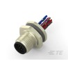 TE Connectivity Circular Connector Plug 12 Contacts Rear Mount M12 Series IP67 Nylon Housing T4171030012-001
