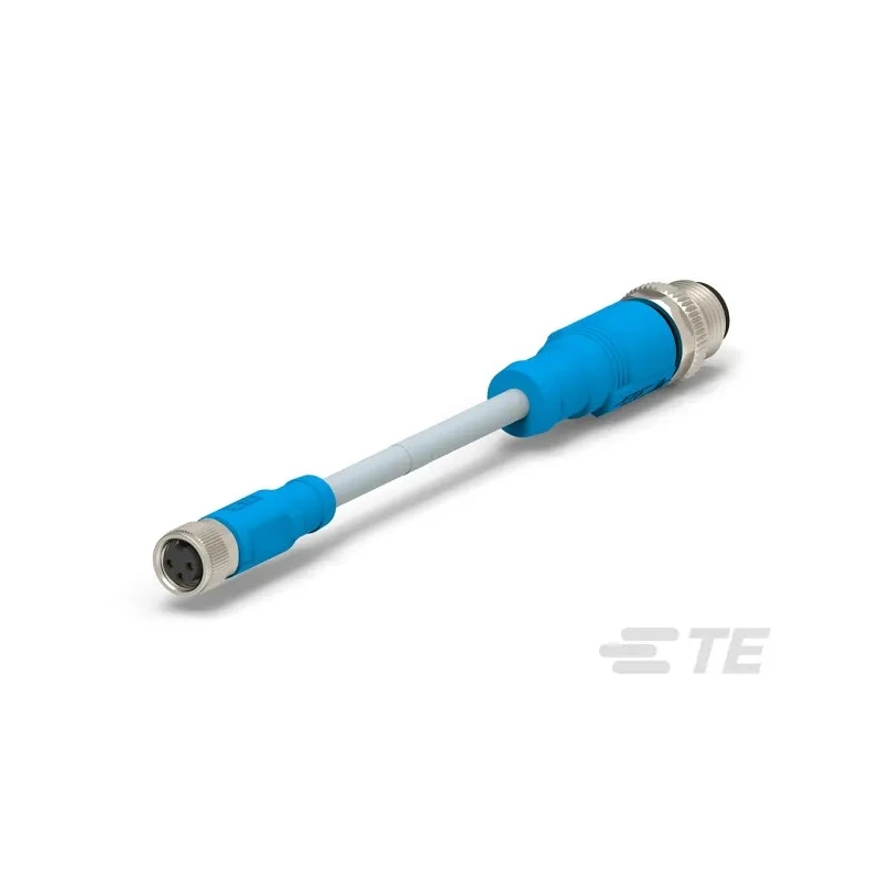 TE Connectivity Sensor Actuator Cable Female 3 way Straight to Male 3 way Straight, 1 m T4052325003-002