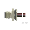 TE Connectivity Circular Connector Plug 12 Contacts Rear Mount M12 Series IP67 Nylon Housing T4171030012-001