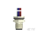 TE Connectivity Circular Connector Plug 12 Contacts Rear Mount M12 Series IP67 Nylon Housing T4171030012-001