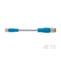 TE Connectivity Sensor Actuator Cable Female 3 way Straight to Male 3 way Straight, 1 m T4052325003-002