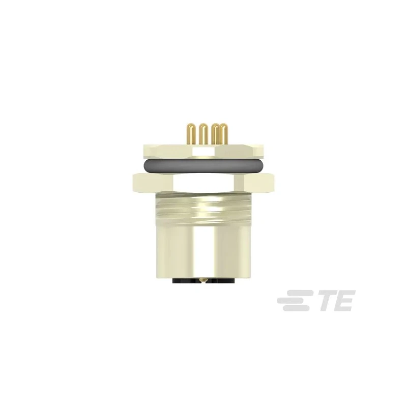 TE Connectivity Circular Connector 3 Contacts Rear Mount M12 Socket Female IP67 Polymer Housing T4141L12041-000