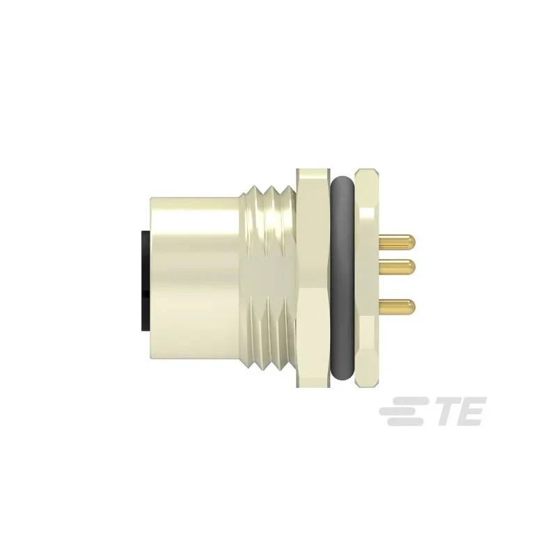 TE Connectivity Circular Connector 3 Contacts Rear Mount M12 Socket Female IP67 Polymer Housing T4141L12041-000