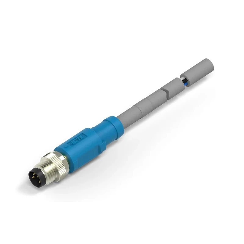TE Connectivity Male 4 Way M8 Straight to Unterminated 4 Way Free End Sensor Actuator Cable 5000mm T4061120004-005