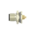 TE Connectivity Industrial Circular Connector, 12 Contacts, Rear Mount, M12 Size, Plug Male, IP67, Angled T4130012121-000