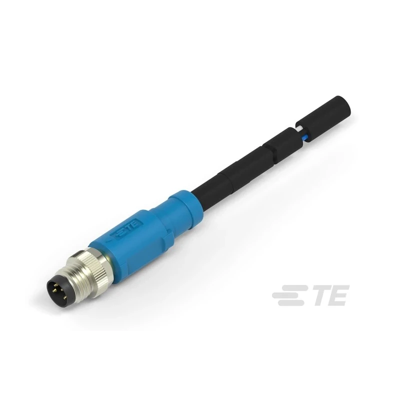 TE Connectivity Sensor Actuator Cable Male 4 way M8, Straight to 4 way Unterminated, 3 m T4061110004-004