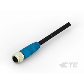 TE Connectivity Female 8 Way M12 to 8 Way Sensor Actuator Cable 30V Nylon Jacket 500mm T4151310008-001