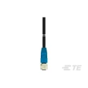 TE Connectivity Female 8 Way M12 to 8 Way Sensor Actuator Cable 30V Nylon Jacket 500mm T4151310008-001