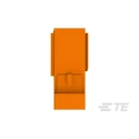 TE Connectivity LIGHT-N-LOK Series Cable Modular Latched Wire-to-Wire Female Poke-in, 2-Pole, 9A, 600V ac, Orange 1-2834049-3