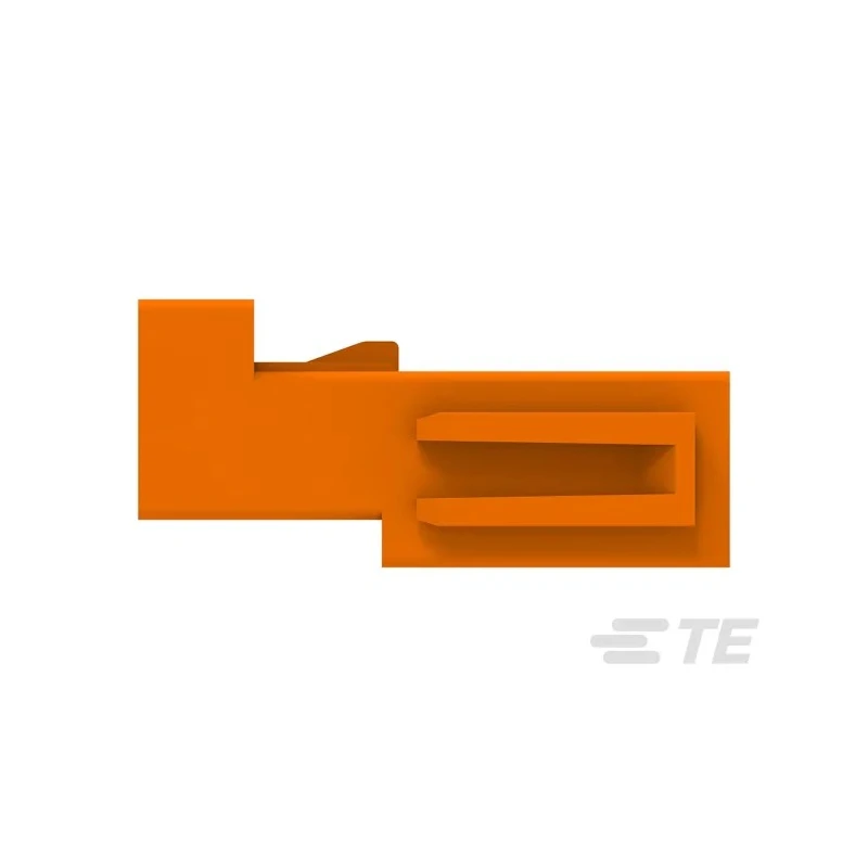 TE Connectivity LIGHT-N-LOK Series Cable Modular Latched Wire-to-Wire Female Poke-in, 2-Pole, 9A, 600V ac, Orange 1-2834049-3
