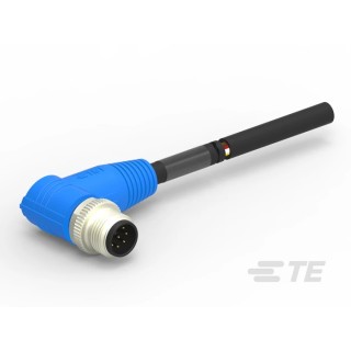 TE Connectivity Sensor Actuator Cable Male 8 Way M12 Connector, 5 m Length T4161210008-005