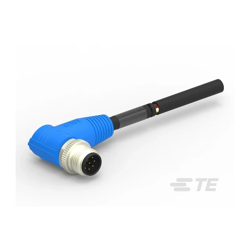 TE Connectivity Sensor Actuator Cable Male 8 Way M12 Connector, 5 m Length T4161210008-005