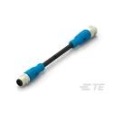 TE Connectivity Sensor Actuator Cable Female 5 Way M12 to Female 5 Way M12, 5000mm T4162113005-005