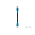 TE Connectivity Sensor Actuator Cable Female 5 Way M12 to Female 5 Way M12, 5000mm T4162113005-005