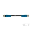 TE Connectivity Sensor Actuator Cable Female 5 Way M12 to Female 5 Way M12, 5000mm T4162113005-005