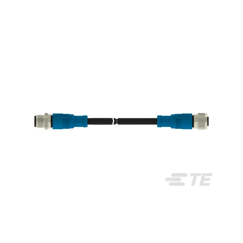 TE Connectivity Sensor Actuator Cable Female 5 Way M12 to Female 5 Way M12, 5000mm T4162113005-005