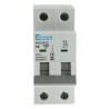 Europa Miniature Circuit Breaker, 2-Pole, 2A Current Rating, Type C Tripping, 400V AC Voltage, 10kA Breaking Capacity EUC2P
