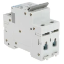 Europa Miniature Circuit Breaker, 2-Pole, 2A Current Rating, Type C Tripping, 400V AC Voltage, 10kA Breaking Capacity EUC2P