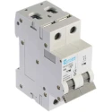 Europa Miniature Circuit Breaker, 2-Pole, 6A, Type C, 400V AC, 10 kA Breaking Capacity EUC2P