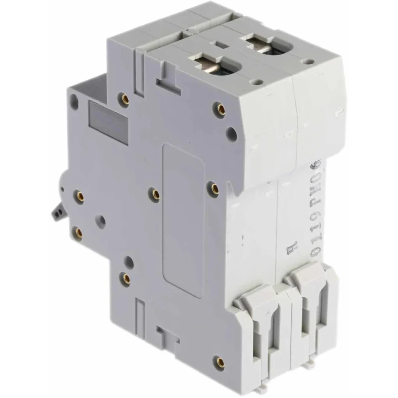 Europa Miniature Circuit Breaker, 2-Pole, 6A, Type C, 400V AC, 10 kA Breaking Capacity EUC2P