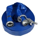 RS PRO Flat Roll-Up Hose with Coupling Male Female 3 Bar 25m Length 50.8mm Diameter PVC United Kingdom 186-0543