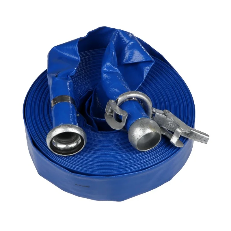 RS PRO Flat Roll-Up Hose with Coupling Male Female 3 Bar 25m Length 50.8mm Diameter PVC United Kingdom 186-0543