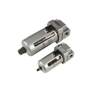 SMC Pneumatic Filter Regulator Lubricator Rc 1/4 (BSPT) Manual Drain 5 μm Filtration Size C3SFP-260S