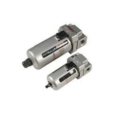 SMC Pneumatic Filter Regulator Lubricator Rc 1/4 (BSPT) Manual Drain 5 μm Filtration Size C3SFP-260S