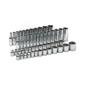 GearWrench 56-Piece 3/8 in Drive 6 Point 120XP Chrome Socket Set 80550P