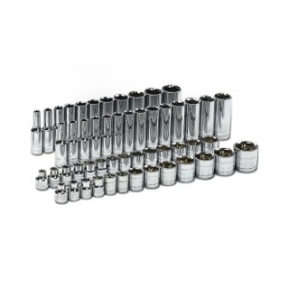 GearWrench 56-Piece 3/8 in Drive 6 Point 120XP Chrome Socket Set 80550P