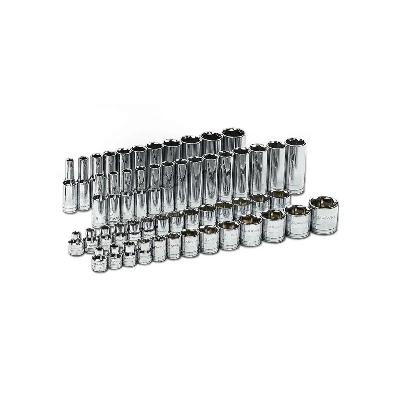 GearWrench 56-Piece 3/8 in Drive 6 Point 120XP Chrome Socket Set 80550P