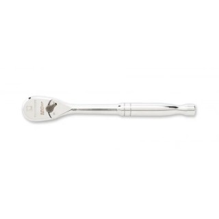 GearWrench 3/8 Inch Drive 120XP Teardrop Chrome Ratchet with Contoured Handle, 8.38in Overall Length 81211P