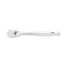 GearWrench 3/8 Inch Drive 120XP Teardrop Chrome Ratchet with Contoured Handle, 8.38in Overall Length 81211P
