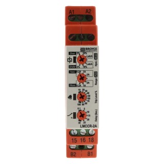 Broyce Control Monitoring Relay 3 Phase SPDT DIN Rail Mount, 0.02A Sensitivity, 25 V AC/DC, 230V AC LMCCR-2A 24-230VAC/DC
