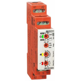 Broyce Control Monitoring Relay 3 Phase, 0.1 → 20 V AC/DC Monitor Range, SPDT Contact, DIN Rail LMCVR-20V 24-230VAC/DC